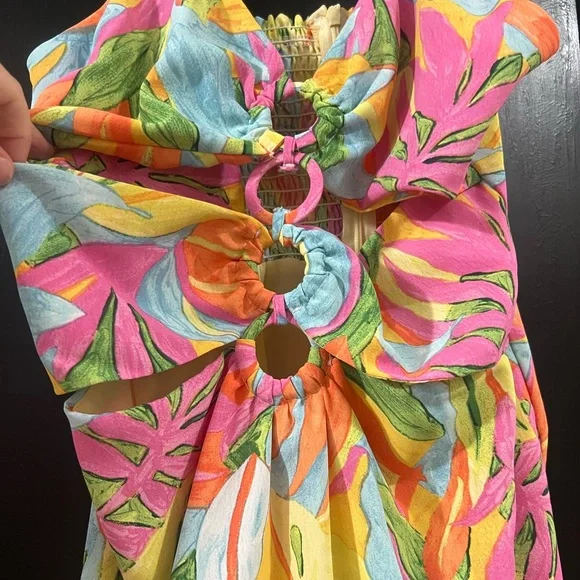 Multicolor cutout maxi dress - Picture 7 of 7